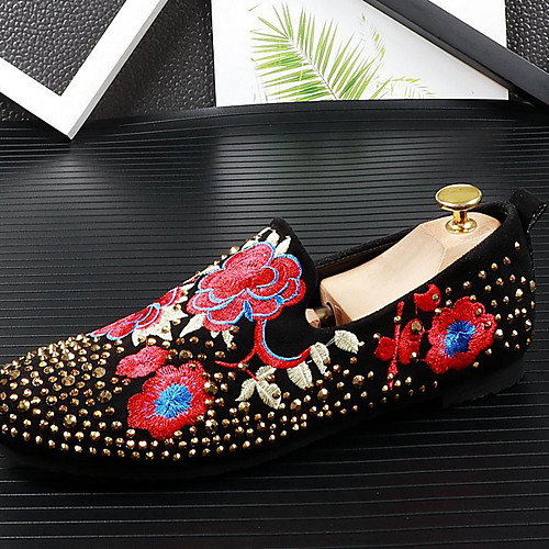 

Men's Comfort Shoes PU Winter Loafers & Slip-Ons Booties / Ankle Boots Black / Gold