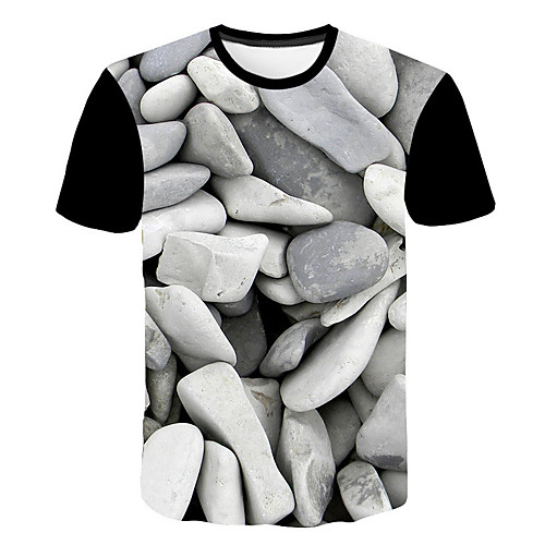 

Men's Daily T-shirt - 3D Print Dark Gray