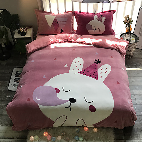 

Bubble Cat Cartoon Flannel Duvet Cover Set Queen Bedding Cover Set Boys Girls Duvet Comforter Cover Set Luxury Soft Queen Duvet Cover Set