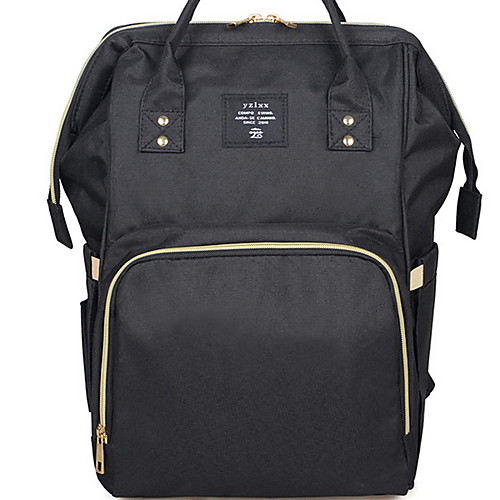 

Large Capacity Oxford Zipper Commuter Backpack Daily Black / Red