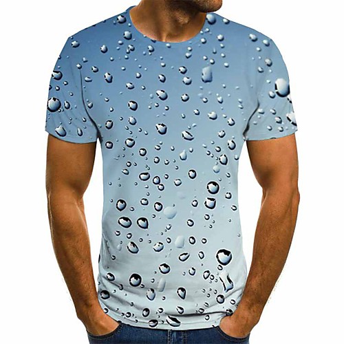 

Men's Daily T-shirt - 3D Light Blue