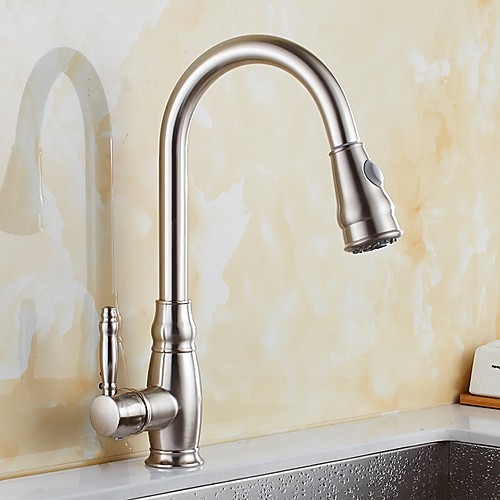 

Kitchen faucet - Single Handle One Hole Electroplated Standard Spout Free Standing Contemporary Kitchen Taps