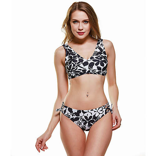 

Women's Basic Black Triangle Tankini Swimwear - Geometric S M L Black