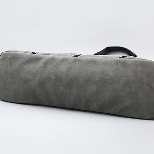 

Women's Zipper PU Top Handle Bag Solid Color Light Gray