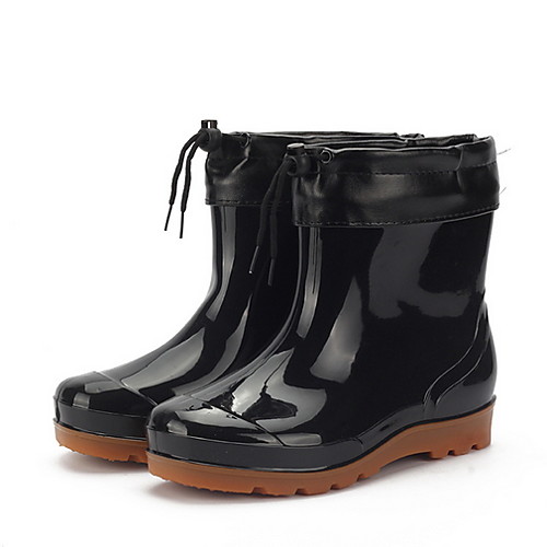

Men's Comfort Shoes PU Fall & Winter Boots Booties / Ankle Boots Black