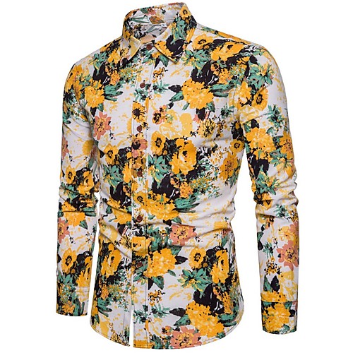 

Men's Daily Shirt - Floral Yellow