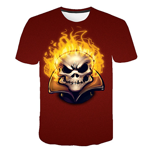 

Men's Daily T-shirt - 3D Print Red