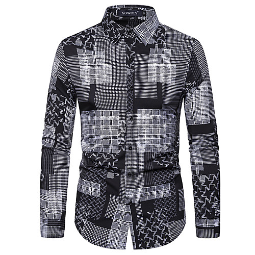 

Men's Daily Basic Shirt - Geometric Light gray