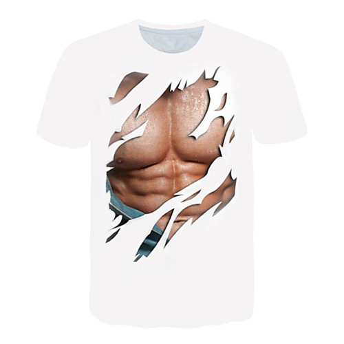 

Men's Daily T-shirt - 3D Print White