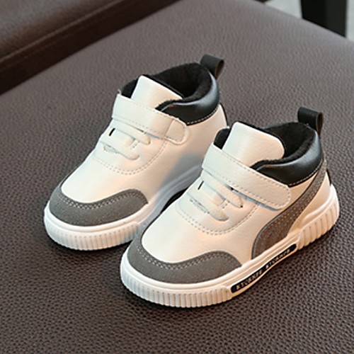 

Boys' Comfort PU Sneakers Little Kids(4-7ys) Black / White / Brown Winter