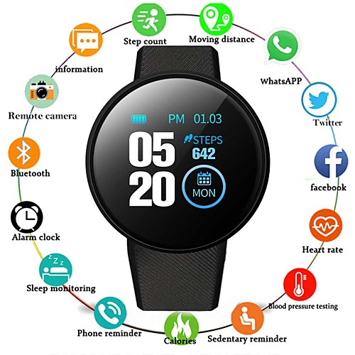 

Men's Sport Watch Digital Modern Style Sporty Silicone Black / Blue / Red 30 m Water Resistant / Waterproof Heart Rate Monitor Smart Digital Casual Fashion - Red Light Purple Blue One Year Battery