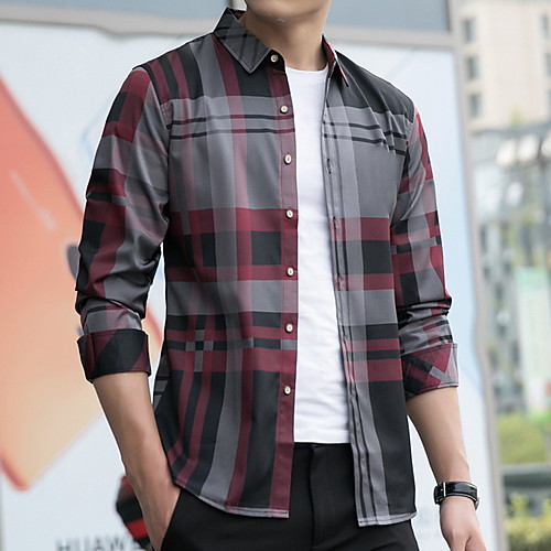 

Men's Daily Shirt - Plaid Blue