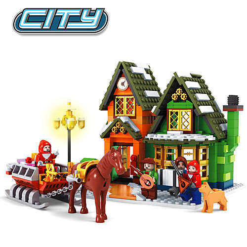 

LELE Конструкторы 945 pcs Домики Лошадь совместимый Legoing USB Рождество Девочки Игрушки Подарок / Детские