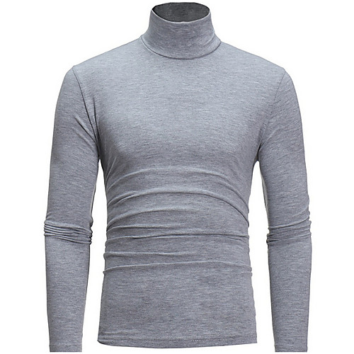 

Men's Solid Colored Long Sleeve Pullover Sweater Jumper, Round Black / White / Blue US36 / UK36 / EU44 / US42 / UK42 / EU50 / US44 / UK44 / EU52