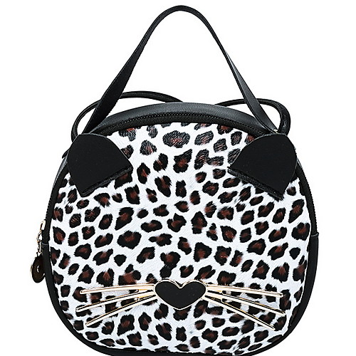 

Women's Zipper PU Crossbody Bag Geometric Pattern Black / Brown / Black / White