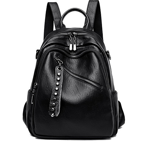 

Large Capacity Oxford Zipper Commuter Backpack Daily Black / Yellow / Blue