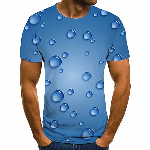 

Men's Daily T-shirt - 3D Blue