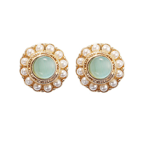 

Men's Women's Earrings Classic Mini Earrings Jewelry Dark Pink / White / Yellow For Christmas Party Anniversary Carnival Festival 1 Pair