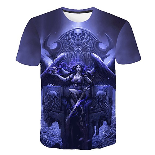 

Men's Daily T-shirt - 3D Print Blue