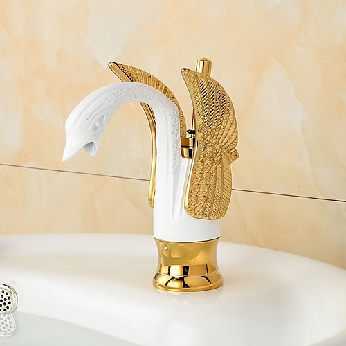 

Bathroom Sink Faucet - Widespread Electroplated Free Standing Single Handle One HoleBath Taps