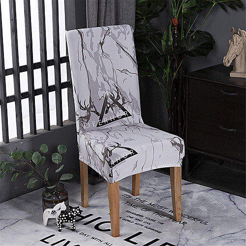 

Art Chair Cover Stretch Removable Washable Dining Room Chair Protector Slipcovers Home Decor Dining Room Seat Cover