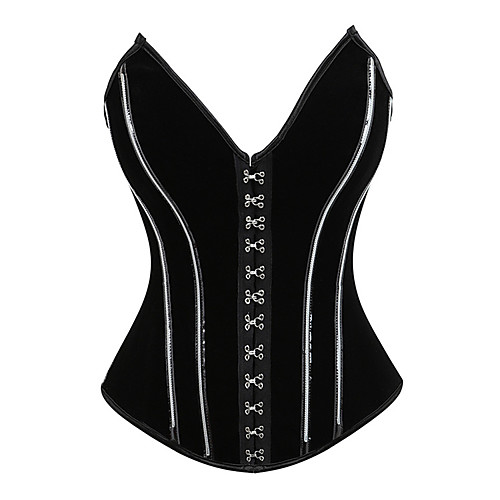 

Normal POLY Corset Sexy Solid Colored Party Evening Metallic Buckle Shapewear