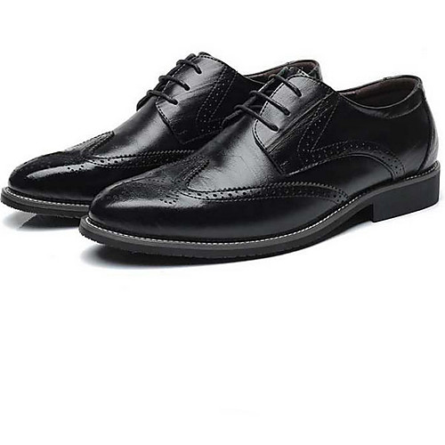 

Men's Comfort Shoes Cowhide Winter Oxfords Black / Brown / Yellow