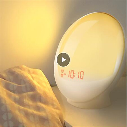 

будильник будильник свет цифровое дремать природа ночник будильник рассвет красочный свет со звуками природы FM радио