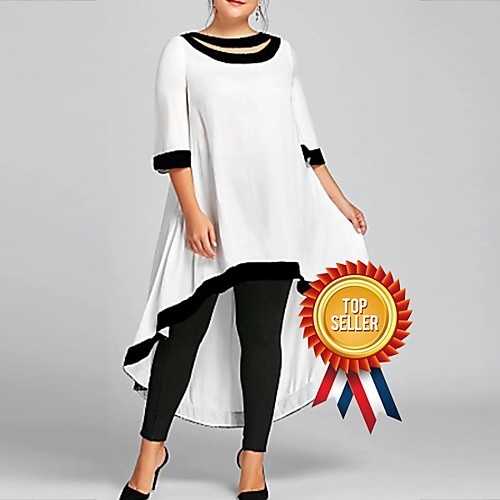 

Women's 2020 Maxi Plus Size Wine Blue Dress Casual Spring & Summer Sheath Solid Colored S M