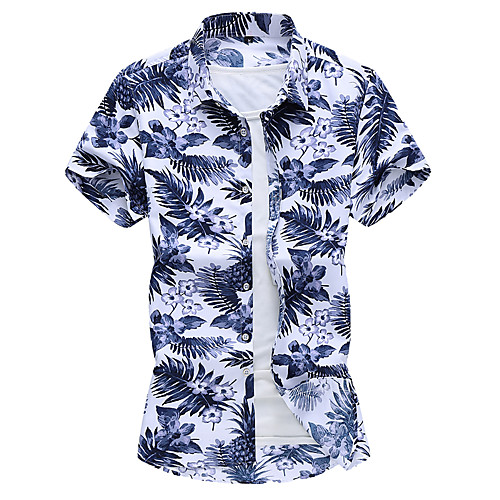 

Men's Daily Basic / Elegant Shirt - Geometric White