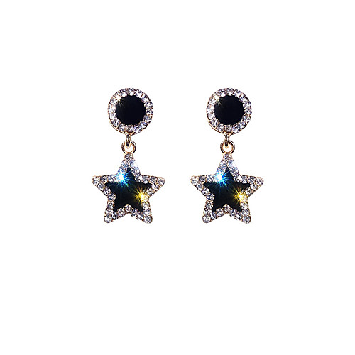 

Women's Earrings Classic Mini Earrings Jewelry Black / Gold / Silver For Christmas Party Anniversary Carnival Festival 1 Pair
