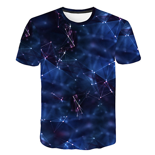 

Men's Daily T-shirt - 3D Print Blue