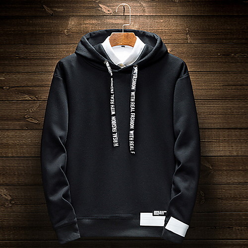 

Men's Basic Hoodie - Solid Colored Black US32 / UK32 / EU40