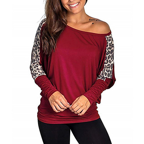 

Women's Daily Blouse - Color Block Black