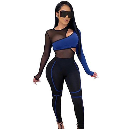 

Women's Blouse - Color Block Pant