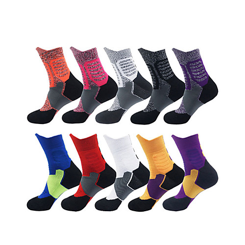 

Compression Socks Athletic Sports Socks Running Socks 1 Pair Men's Tube Socks Socks Compression Socks Breathable Sweat-wicking Comfortable Running Active Training Jogging Sports Color Block Polyester