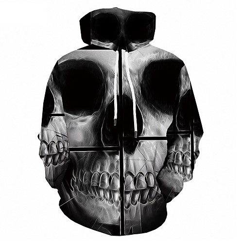 

Men's Casual Hoodie - 3D Black US32 / UK32 / EU40