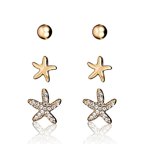 

Women's Earrings Classic Mini Earrings Jewelry Gold For Christmas Party Anniversary Carnival Festival 1 Pair