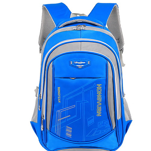 

Adjustable Nylon Zipper Commuter Backpack Daily Black / Fuchsia / Royal Blue
