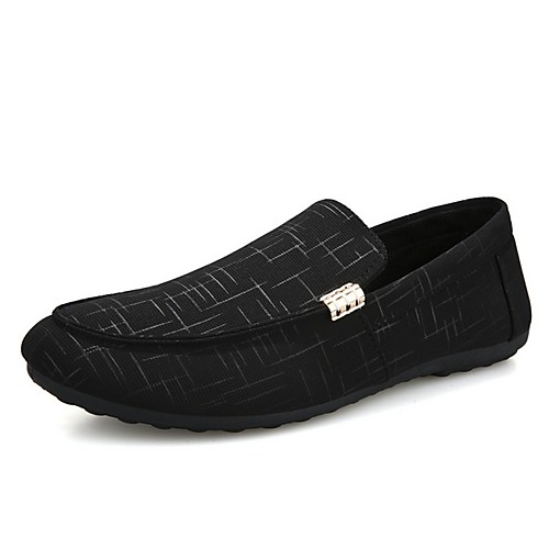 

Men's Moccasin Canvas Spring Loafers & Slip-Ons Black / Blue / Gray