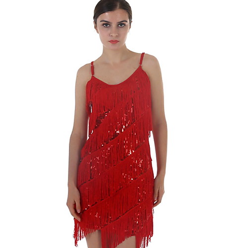 

Women's A Line Dress - Solid Colored Red One-Size