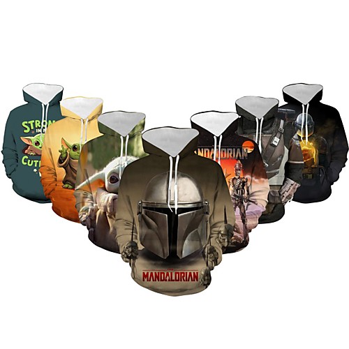 

Inspired by Cosplay Baby Yoda Cosplay Costume Hoodie Polyster Print Printing For Unisex