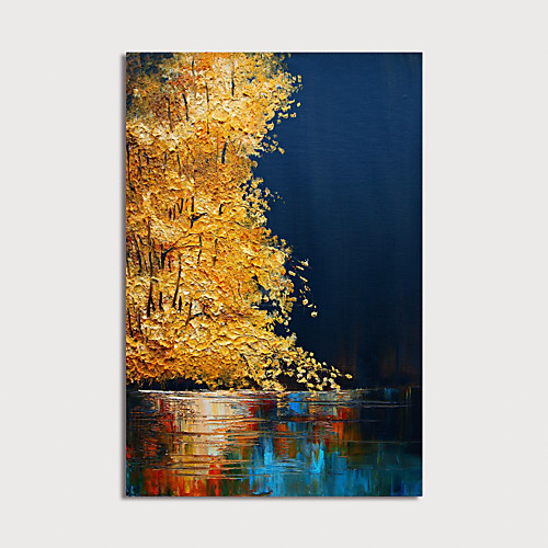 

Oil Painting Hand Painted - Abstract Modern Stretched Canvas