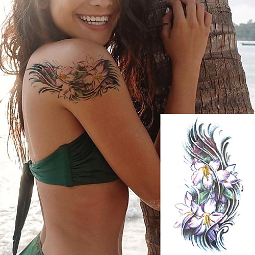 

1 pcs Temporary Tattoos Water Resistant / Waterproof / Safety / Best Quality Face / Body / Hand Water-Transfer Sticker Body Painting Colors