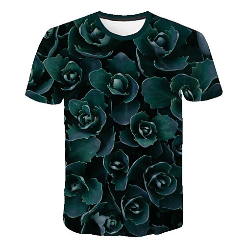

Men's Daily Going out Basic / Street chic T-shirt - Geometric Print Blue