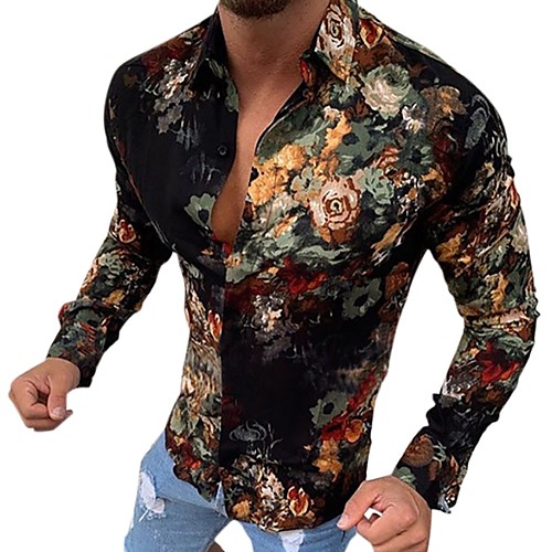 

Men's Daily Shirt - Floral Black