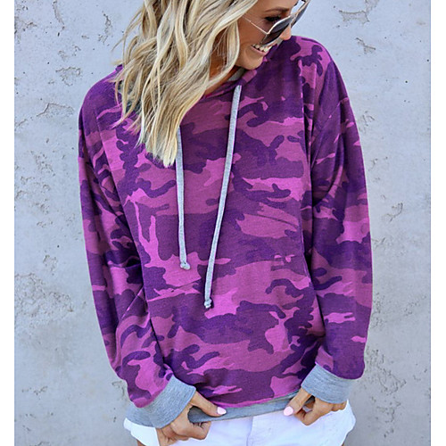 

Women's Basic Hoodie - Solid Colored Purple S