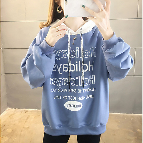 

Women's Basic Hoodie - Color Block Black M
