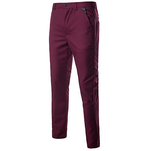 

Men's Basic Chinos Pants - Solid Colored Purple US32 / UK32 / EU40 US34 / UK34 / EU42 US36 / UK36 / EU44