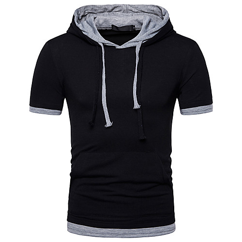 

Men's Daily Basic T-shirt - Solid Colored Black